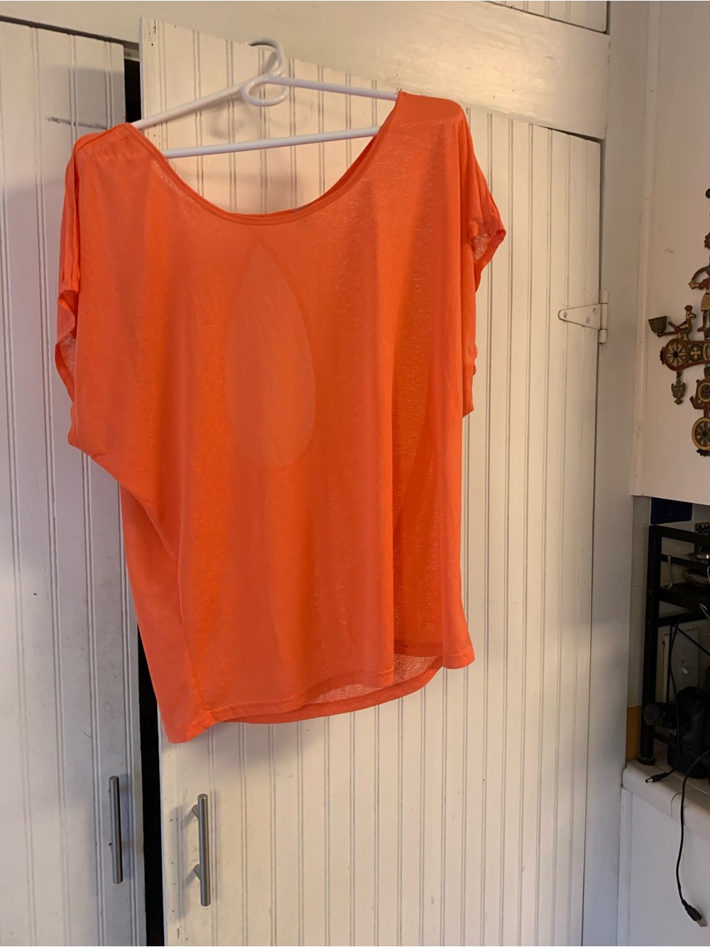 Lightweight Orange Dolman Tunic Top